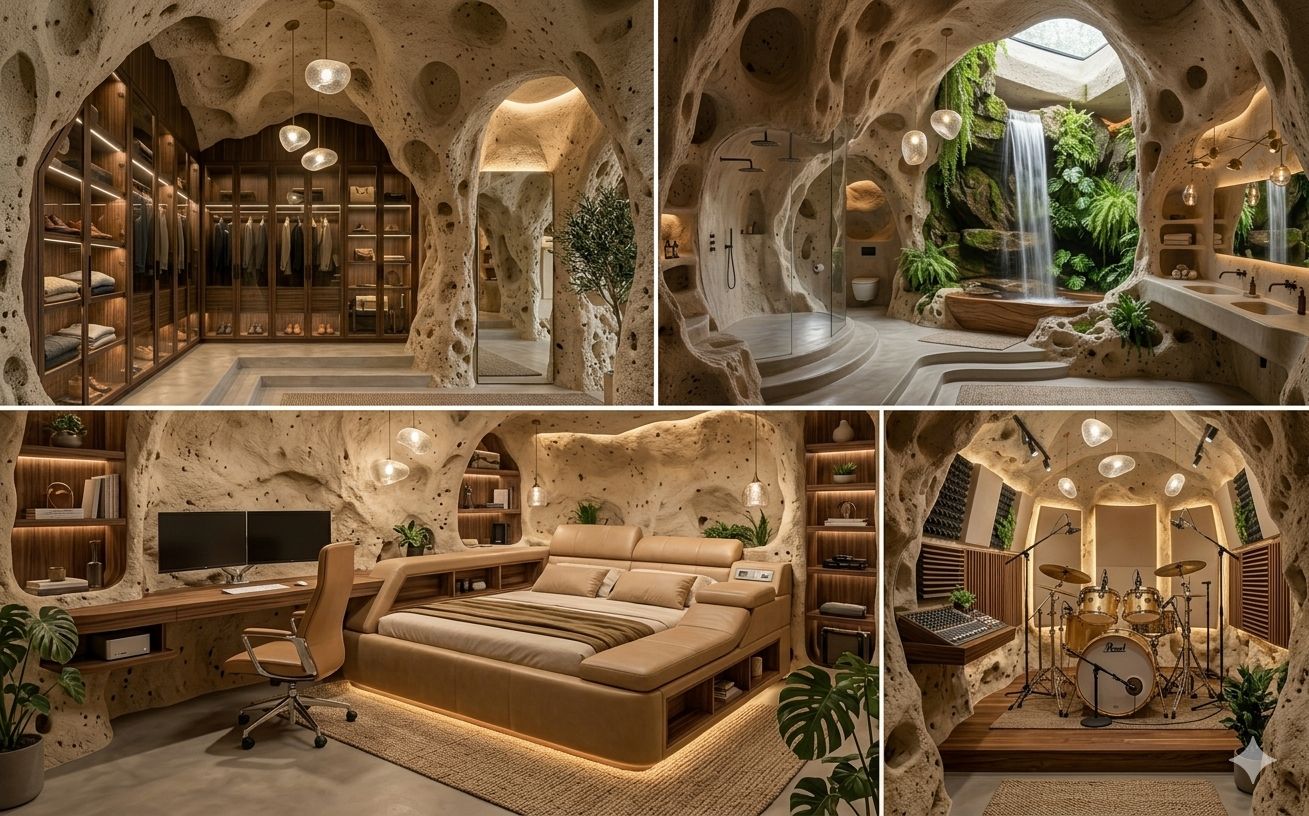 Ultra-luxury interior design showcase with premium materials and bespoke furniture